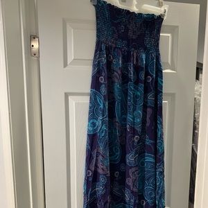Small tube top maxi dress